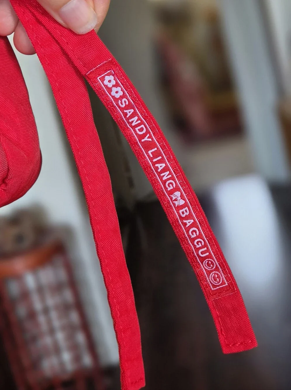 BAGGU x Sandy Liang Mini Bow Bag - Candy Apple Red NWOT
